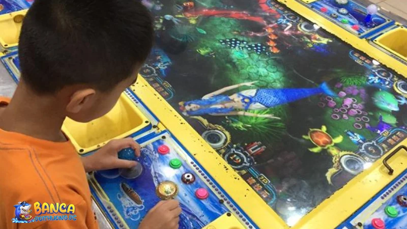Bắn cá đang di chuyển chậm